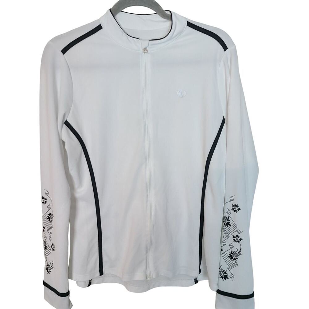 Pearl Izumi Select Womens Athletic Shirt Size XL Full Zip Wicking Sporty Stretch